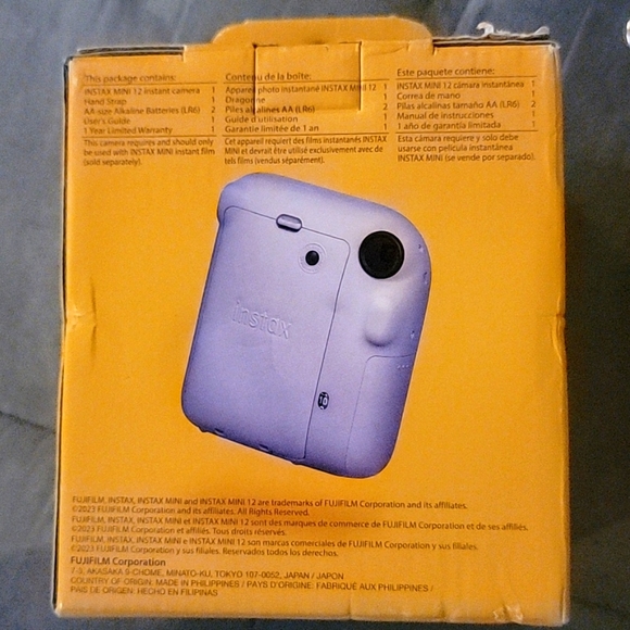Fujifilm Instax Mini 12 Lilac Camera *new in box - Picture 5 of 6